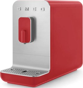 Еспресо машина SMEG Collezione BCC01RDMEU, 1350 W, 19 bar, 1.4 л, 8 функции, Вградена мелачка, Червен
