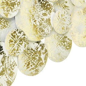 Декоративна ориенталска стенна лампа златиста с бяла 2-светлина - Hikina