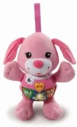 Vtech - Музикална плюшена играчка Розово кученце