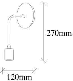 Стенна лампа в бронзов цвят Dartini – Opviq lights