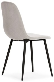 Кремави тапицирани трапезни столове в комплект 4 бр. Minka – Marckeric