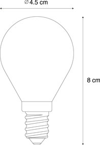 Комплект от 5 E14 димируеми LED крушки P45 опушени 5W 470 lm 2200K