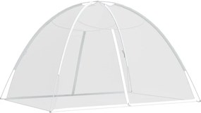 Мрежа срещу комари Монголия с врати 220 mesh бял 200x180x135 см