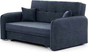 Тъмносин шенилов разтегателен диван с място за съхранение 155 cm Laine – ELTAP