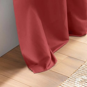 Червено перде от микрофибър 140x260 cm Absolu – douceur d'intérieur