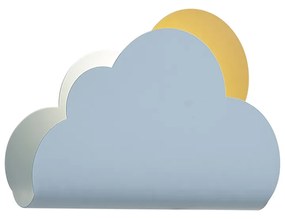 Детска стенна лампа син облак със слънце - Cloudy