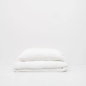 Детска бяла ленена калъфка за възглавница Nature, 40 x 60 cm - Linen Tales