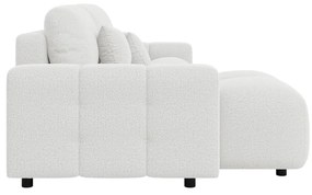 Бял разтегателен ъглов диван (променлив) Luki – Ropez