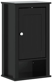 358549 vidaXL Шкаф за баня BERG черен 40x27x71,5 см бор масив