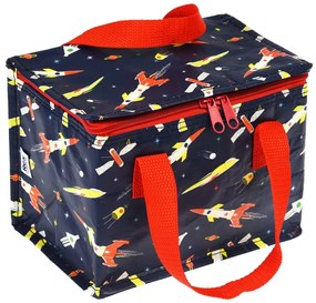 Тъмносиня охлаждаща чанта Space Age Rocket – Rex London