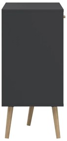 Нисък скрин в антрацит 149x82 cm Bodo - Tvilum