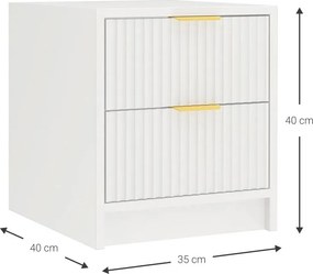 Нощно шкафче Allegro-Бяло