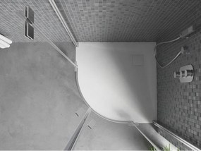 Mexen Bert полукръгъл душ корито SMC 80 x 80 cm, бял - 4KR108080