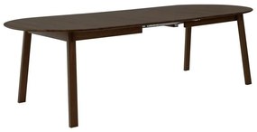 Кафява сгъваема трапезна маса от масивен дъб 100x220 cm Amalfi – Hammel Furniture
