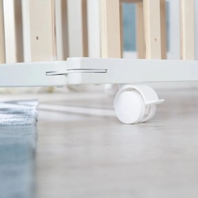 Кошара за игра в бял и естествен цвят 100x75 cm - Roba