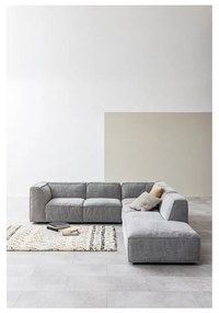 Светлосив ъглов диван , десен ъгъл, 208 см Fairfield - Bonami Selection