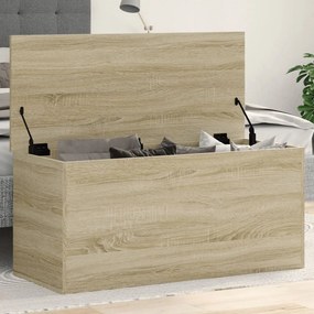 840662 vidaXL Кутия за съхранение, дъб сонома, 100x42x46 см, инженерно дърво