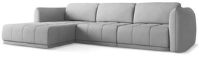 Светлосив ъглов диван (ляв ъгъл) Hoku – Makamii