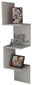 Бяла стенна етажерка с рафтове Corner - Furny Home