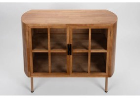 Витрина от масивно каучуково дърво в естествен цвят 100x80x38 cm Yaz – White Label