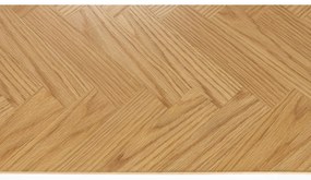 Масичка за кафе с дъбов плот в естествен цвят 60x120 cm Fabio – White Label