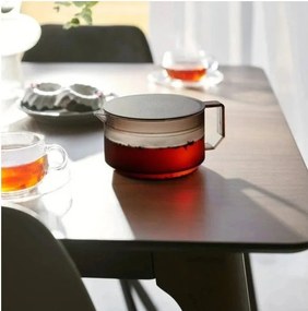 Черен пластмасов чайник с цедка 600 ml Tower – YAMAZAKI