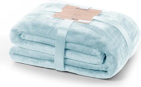 Светлосиньо одеяло от микрофибър , 160 x 210 cm Mic - DecoKing