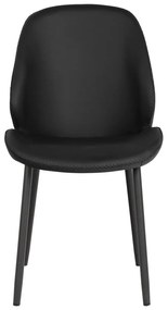 Черни трапезни столове в комплект от 2 броя Monte Carlo - House Nordic