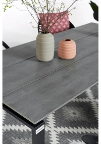 Градински комплект за хранене за 6 души със сив стол Joanna и маса Strong, 210 x 100 cm Strong &amp; Joanna - Bonami Selection