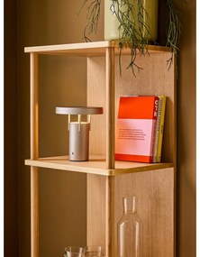 Светлосива LED затъмняваща се настолна лампа (височина 20 cm) BringMe – Hübsch