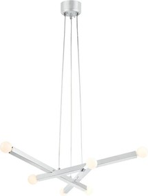 Метално висящо осветително тяло в сребрист цвят Stack – Markslöjd