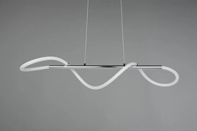 Метално LED затъмняващо се висящо осветително тяло в сребрист цвят Argos – Reality