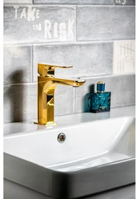 Стояща батерия за мивка в златист цвят Spy – Sapho