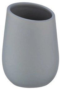 Сива керамична чаша за четки за зъби Badi - Wenko