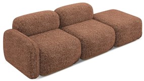 Оранжев/кафяв модулна лежанка (ляв ъгъл) Ailani – Makamii