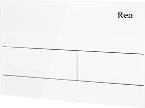 Бутон за тоалетна K011A-Q  и Slim024N Rea T White Glass