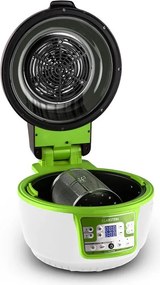 Klarstein Vitair Turbo, 1400 W, 10 л, фритюрник с горещ въздух, грил, печене, зелено-бял