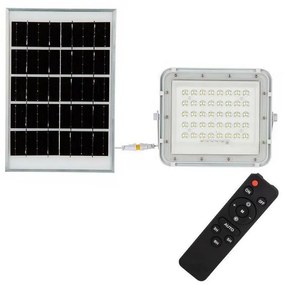 LED Екстериорен соларен прожектор LED/10W/3,2V IP65 6400K бял + д.у.