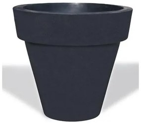 Serinova - Пластмасова кашпа ф106xh126см, 200л, антрацит-(PY126)