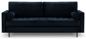 Диван от синьо кадифе , 219 cm Santo - Milo Casa