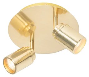 Модерен баня прожектор месинг 2-светлина IP44 - Ducha