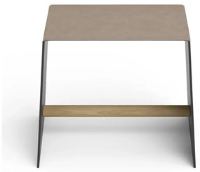 Сиво-бежов метален стол Bull – LIND DNA