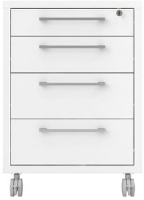 Бял заключващ се шкаф 48x68 cm Prima - Tvilum