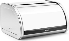 Кутия за хляб Brabantia Roll Top 646888, 11 л, 31.6x26.5 см, Специална структура, Инокс