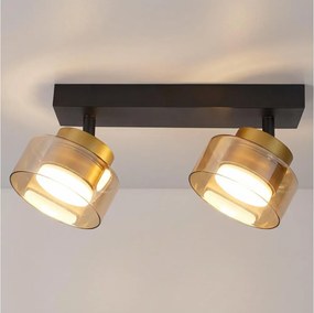Brilagi - Точково осветително тяло AURA LUX 2xGX53/30W/230V черно/златно