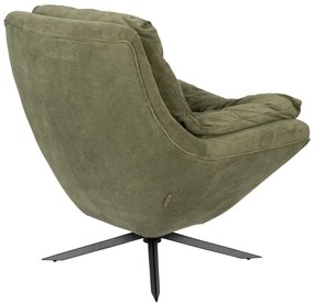 Зелено кадифено кресло Vince - Dutchbone