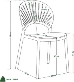 СОЛЕИЛ Пудрово розово - МОДЕРЕН СТОЛ ЗА КУХНЯ/ ГРАДИНА/ КАФЕНЕ (ВЕРТИКАЛНО ПОДРЕЖДАНЕ)