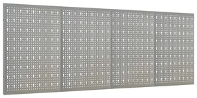 145350 vidaXL Стенни панели за инструменти, 4 бр, 40x58 см, стомана