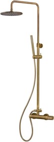 Душ батерия с глава и колона Oso-бронз
