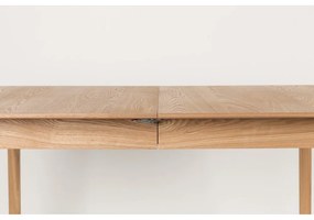 Сгъваема маса за хранене с дъбов плот 90x180 cm Glimps - Zuiver